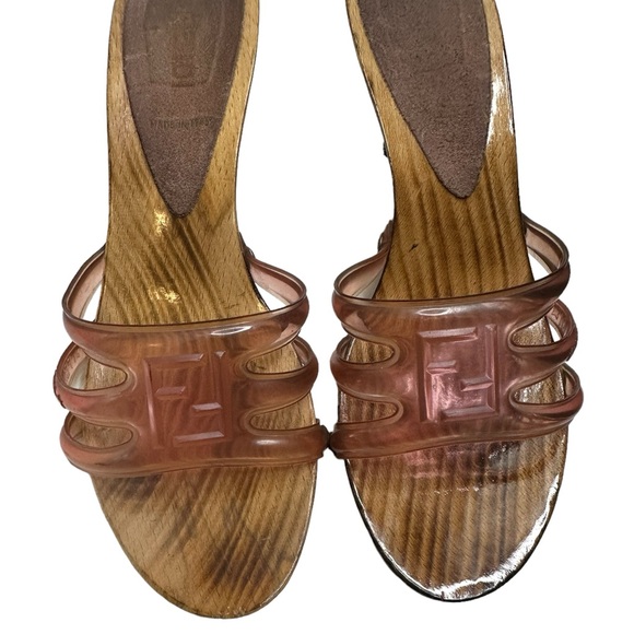 FENDI Pre-owned Mules & Clogs In Pink shoes size 38 - Picture 15 of 16